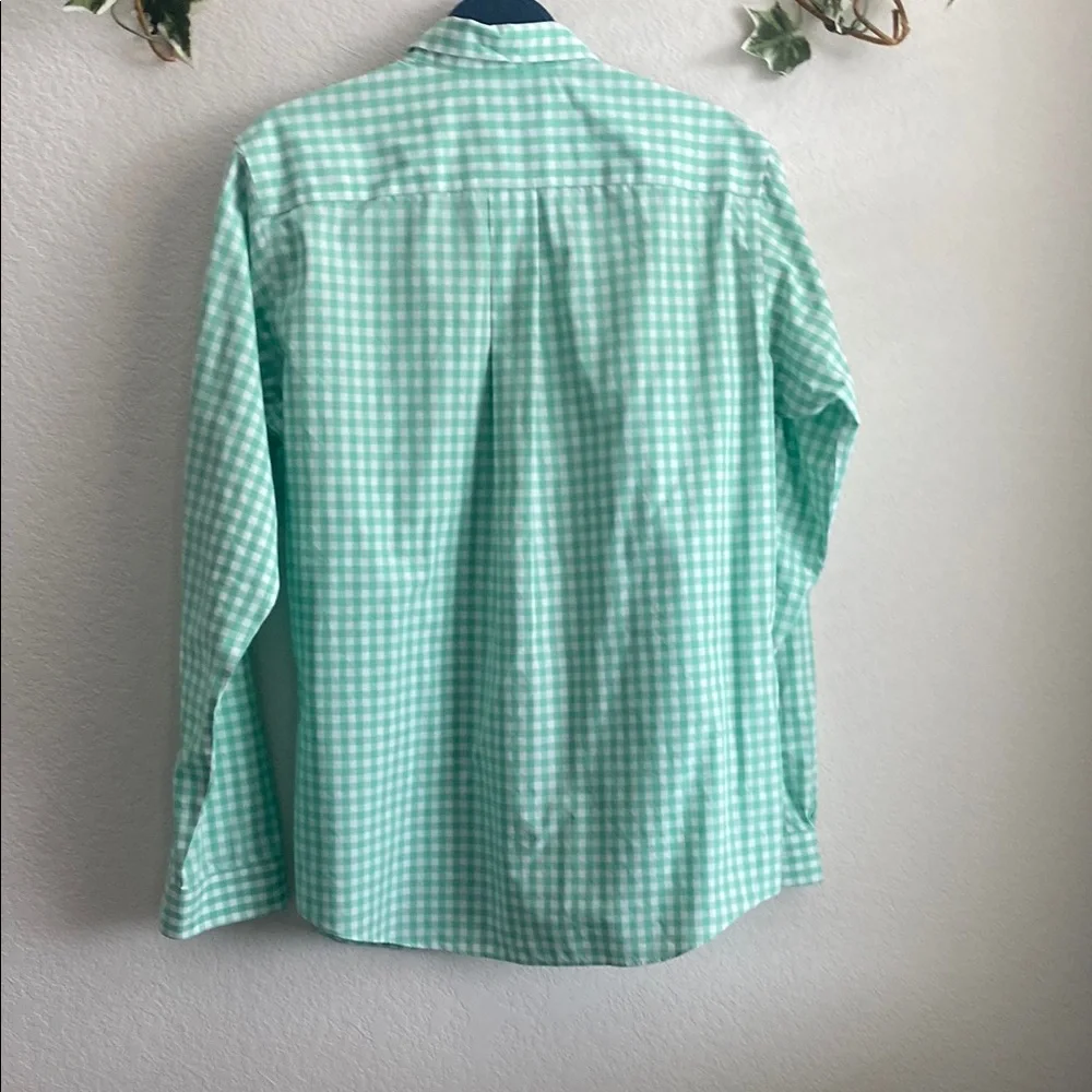 Brooks Brothers Green and White Gingham Casual Shirt - Picture 3 of 3